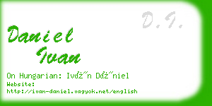 daniel ivan business card